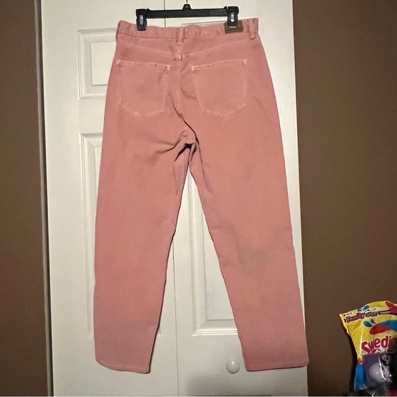 American Eagle Pink Corduroy Mom Jean High Rise Dusty Pink 12 / 31 - Picture 4 of 11